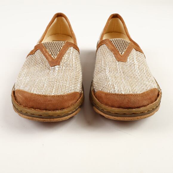 Tony Lama Boots Womens 8.5 M Renata Beige Flat Slip-on Shoes TLC105L - Picture 2 of 10